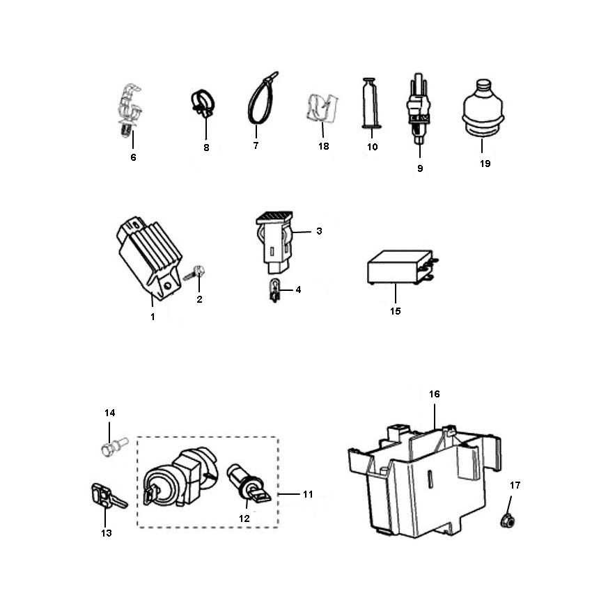 Elektrische delen Peugeot Ludix one 2-takt