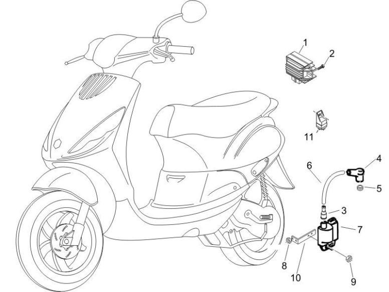 Elektrische delen Piaggio Zip 2000 4-takt AC