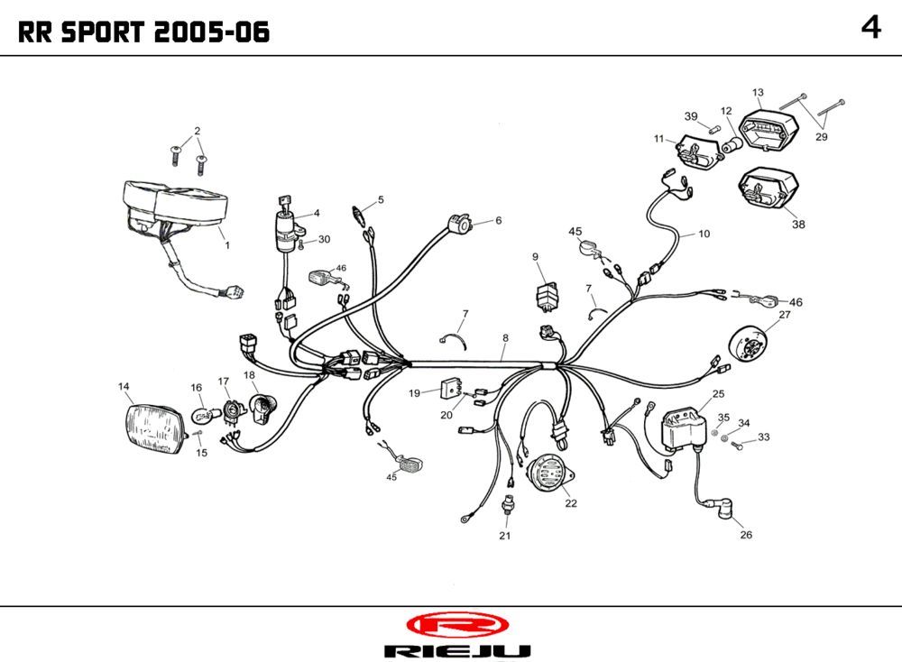 Elektrische delen Rieju RR geel 2007 2-takt