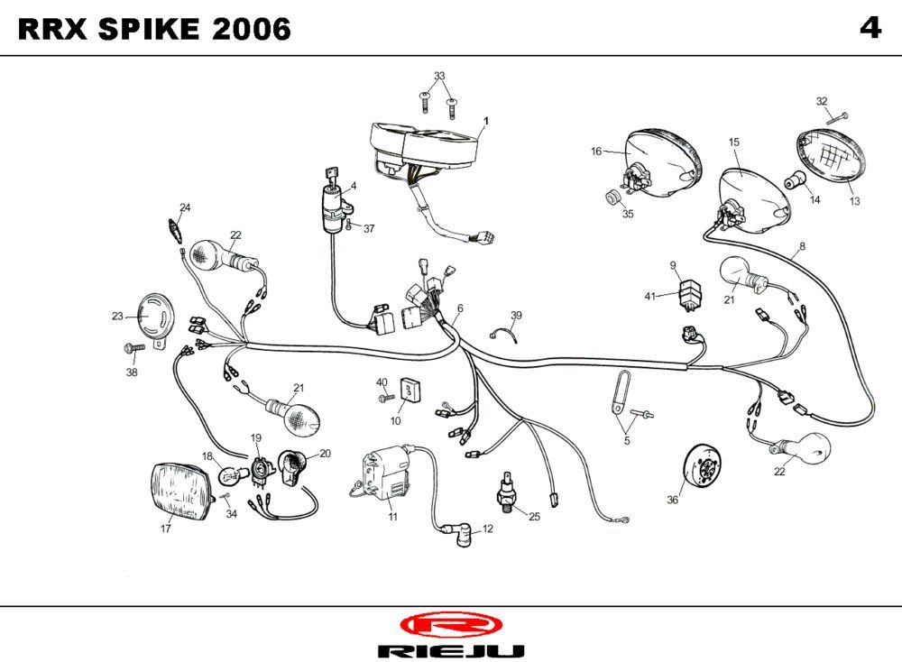 Elektrische delen Rieju Spike-x blauw 2009 2-takt
