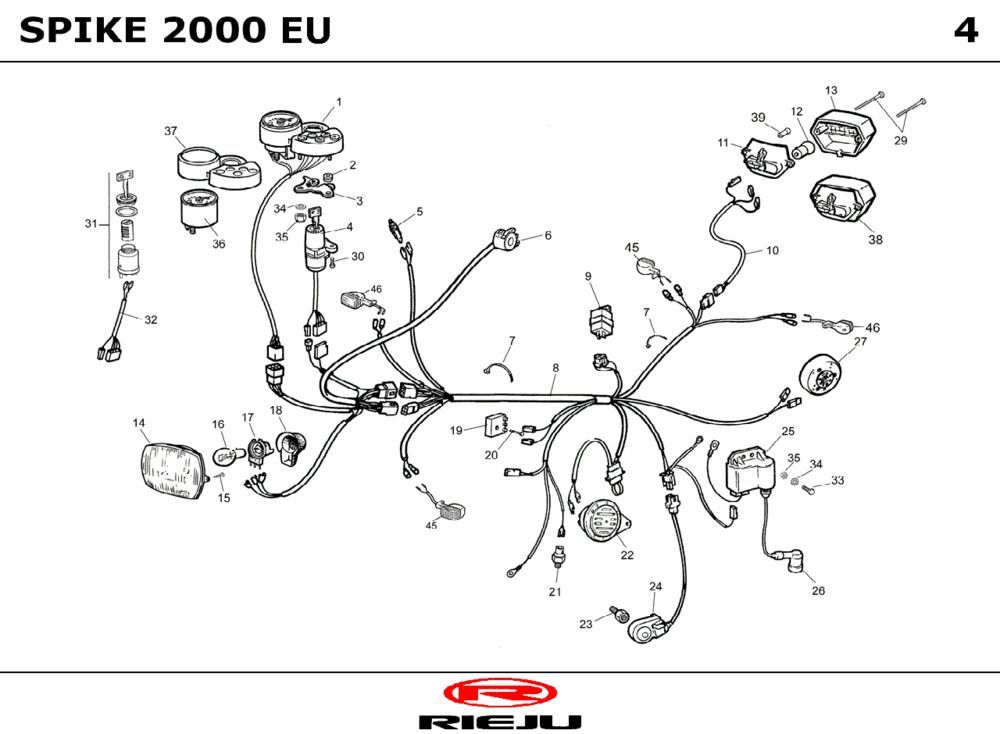 Elektrische delen Rieju Spike grijs 2003 2-takt