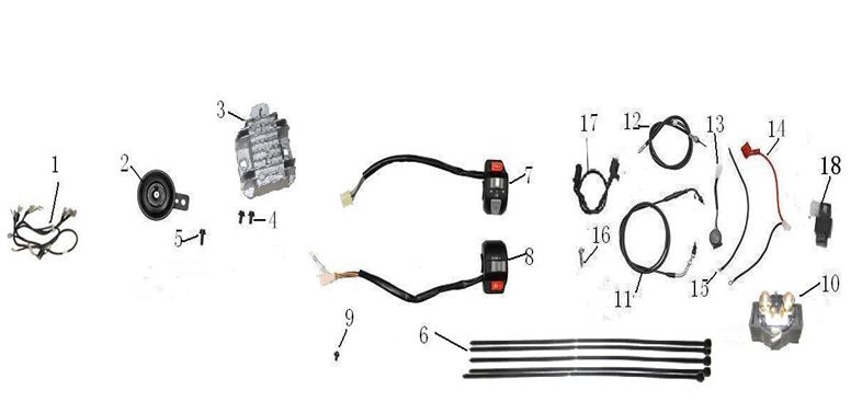 Elektrische delen Turbho CX 50 4-takt