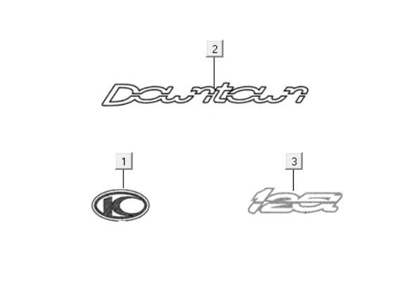 Emblemen - Stickers Kymco Downtown 125i