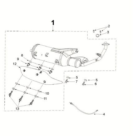 Exhaust system Peugeot Speedfight 4 50i E5