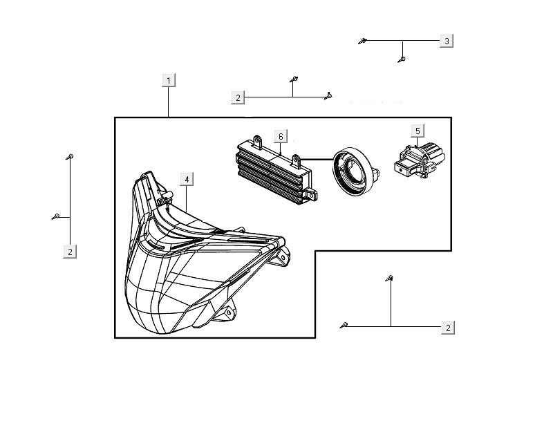 Koplamp Kymco People S 150i Euro 4