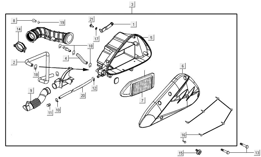 Luchtfilter Kymco Agility 16+ 150i Euro 4