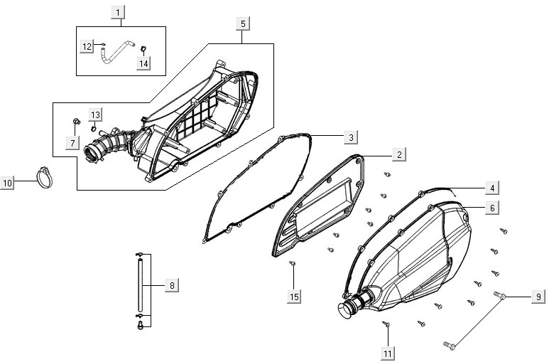 Luchtfilter Kymco New Downtown 125i ABS