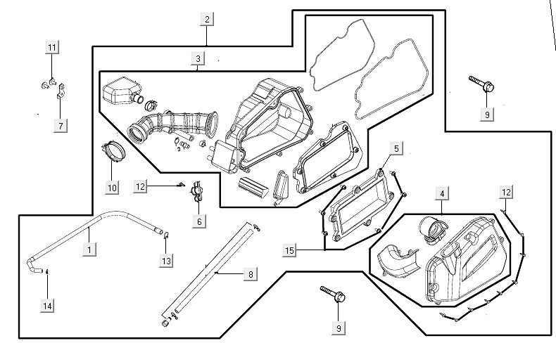 Luchtfilter Kymco New Like 150i Euro 4
