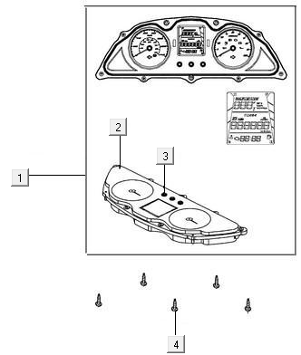 Kilometerteller - Cockpit - Kilometertellerkabel Kymco New Downtown 125i ABS