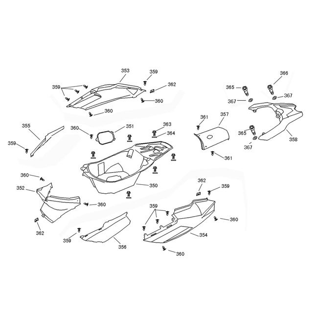 Voorkap - Beenschild - Treeplank F22 Creme 2