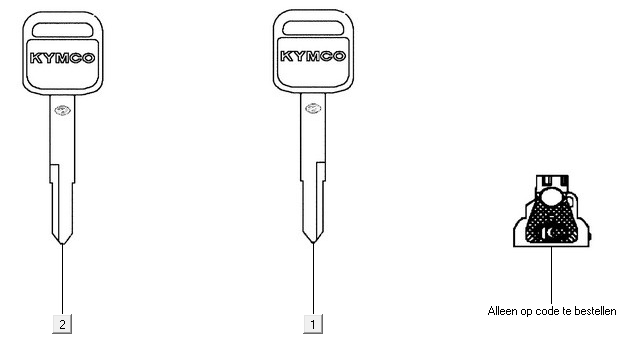 Contactsleutel Kymco New Downtown 350i ABS