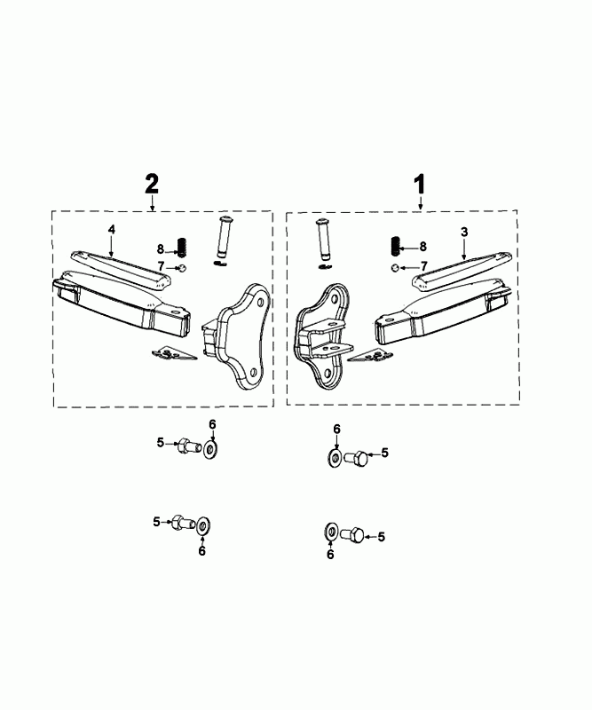 Voetsteunen Peugeot Django