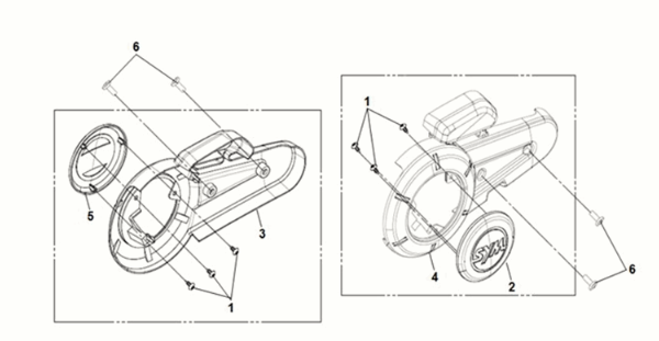 Fork cover Sym E-MIO