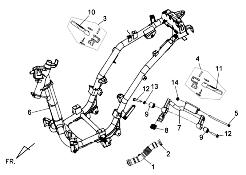 Frame Sym Allo (WH871) champagne