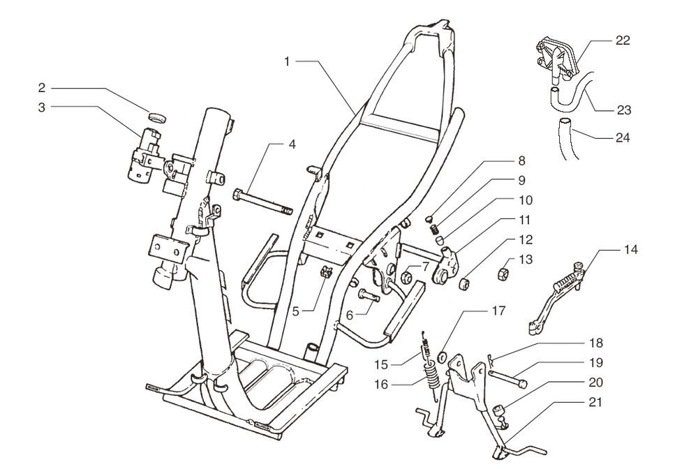 Frame Beta Ark-k 50 2-takt LC geel 2008