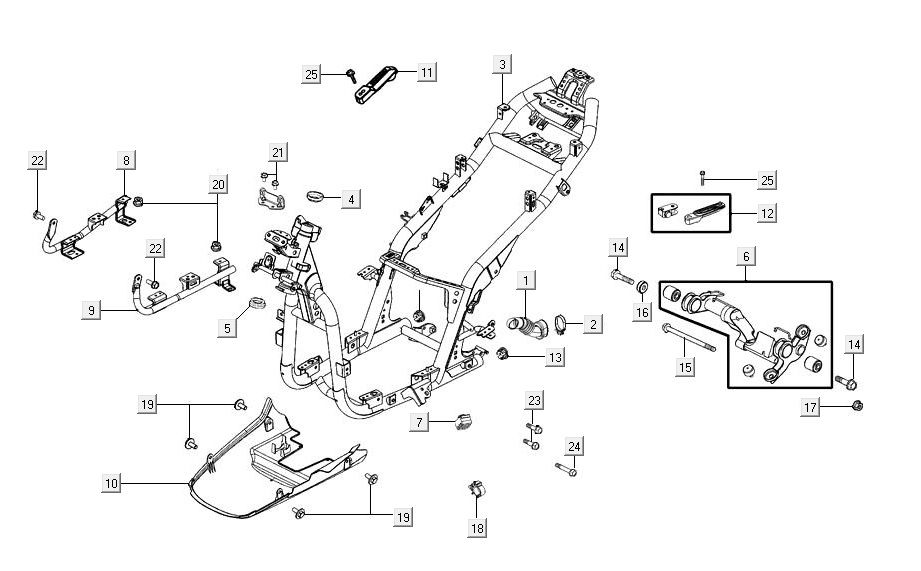 Frame Agility 16+ 125 Mat Metallic Silver