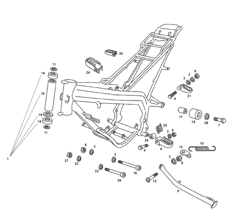 Frame Derbi Derbi Senda R X-Treme 2007 Euro 2 edition 3