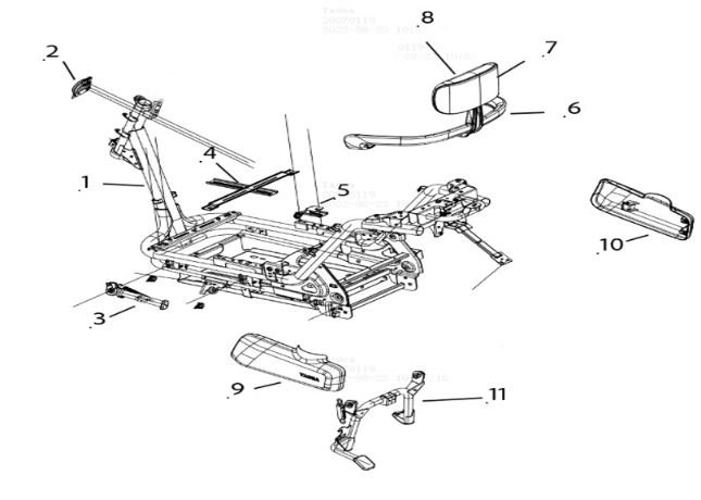 Frame Yadea E8S