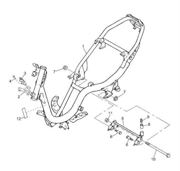 Frame Yamaha Jog-R 50 2-takt LC