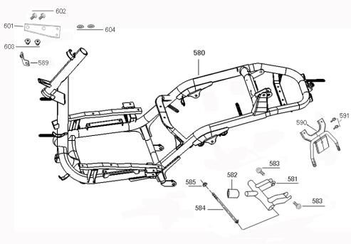 Framedelen Benzhou ZN50QT-36 creme