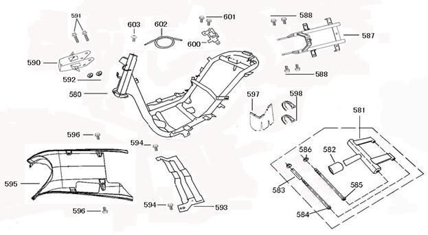 Framedelen China Joy mat antraciet