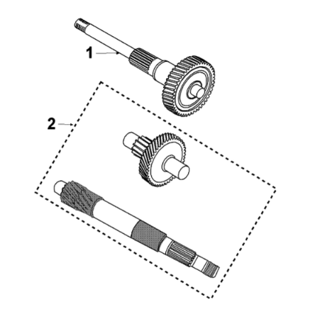 Gearbox and kickstart Peugeot Django 125 EFI E4 2018-2020