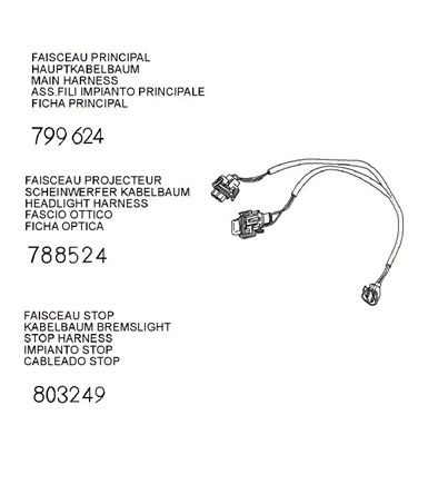 Harness-connector Peugeot Speedfight 4 50i E5