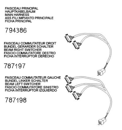Harness connector Peugeot Django 125 EFI E4 2018-2020