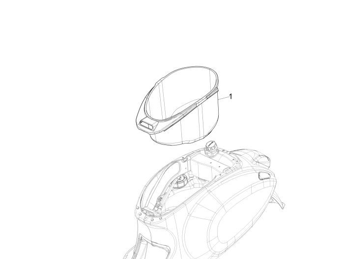 Helmbak Vespa Sprint 50 2-takt AC