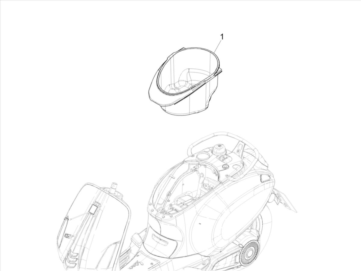 Helmbak Vespa Elettrica 25km/u SCH Euro 5 2021