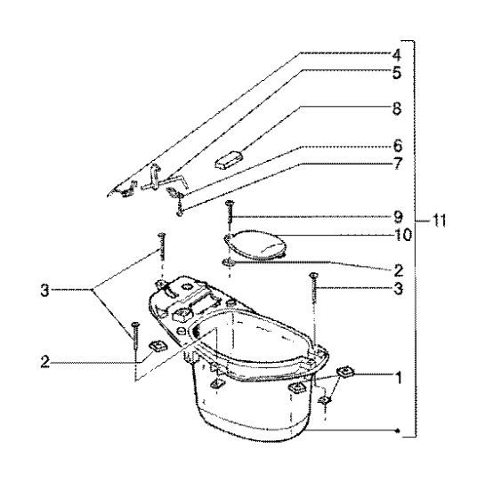 Helmbak Gilera Runner FXR 180 2-takt