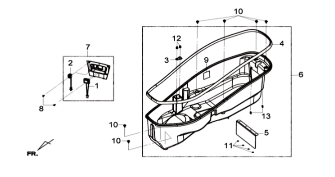 Helmbak Sym Joymax 125I ABS