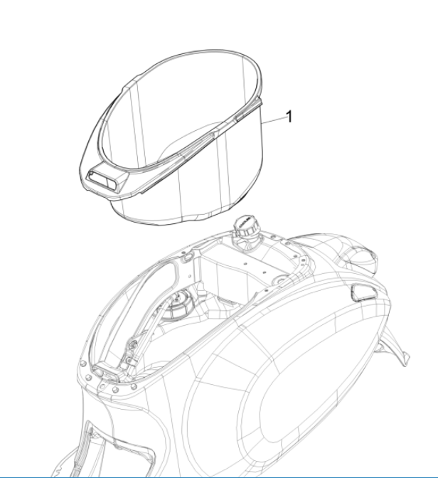 Helmbak Vespa Sprint 50 4-takt IGET 3V Euro 5