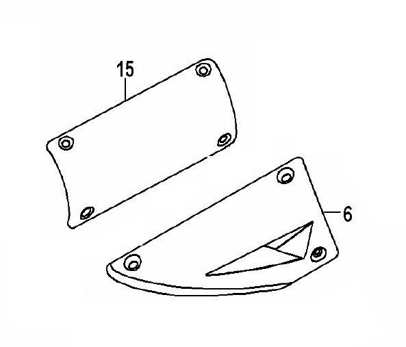Hitteschild uitlaat Generic Xor Stroke 50 2-takt 2009