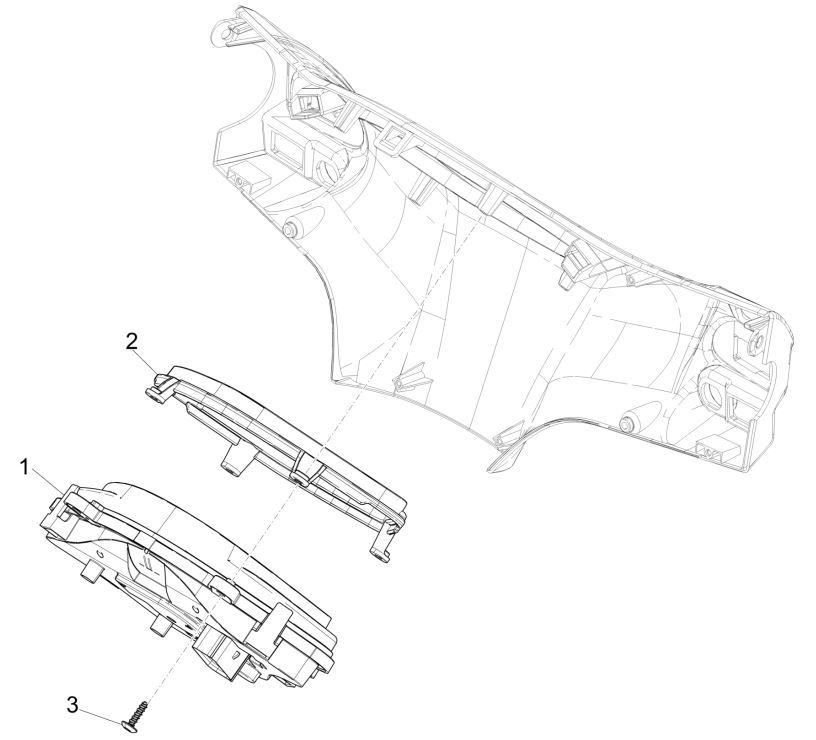Kilometerteller - Cockpit Piaggio Liberty 125 IGET 3V ABS Euro 5