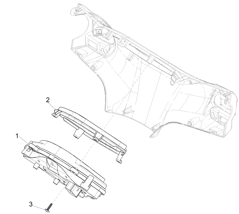 Kilometerteller - Cockpit Piaggio Liberty 50 4-takt AC