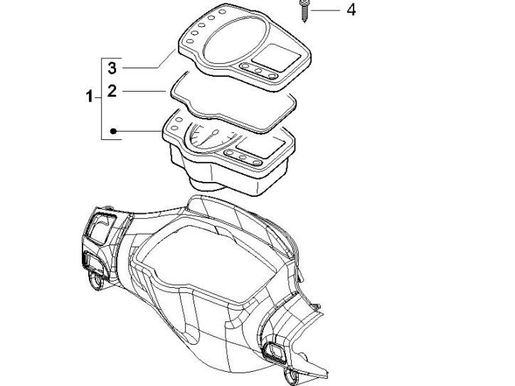 Kilometerteller - Cockpit Gilera Runner 200 VXR 4-takt 2006