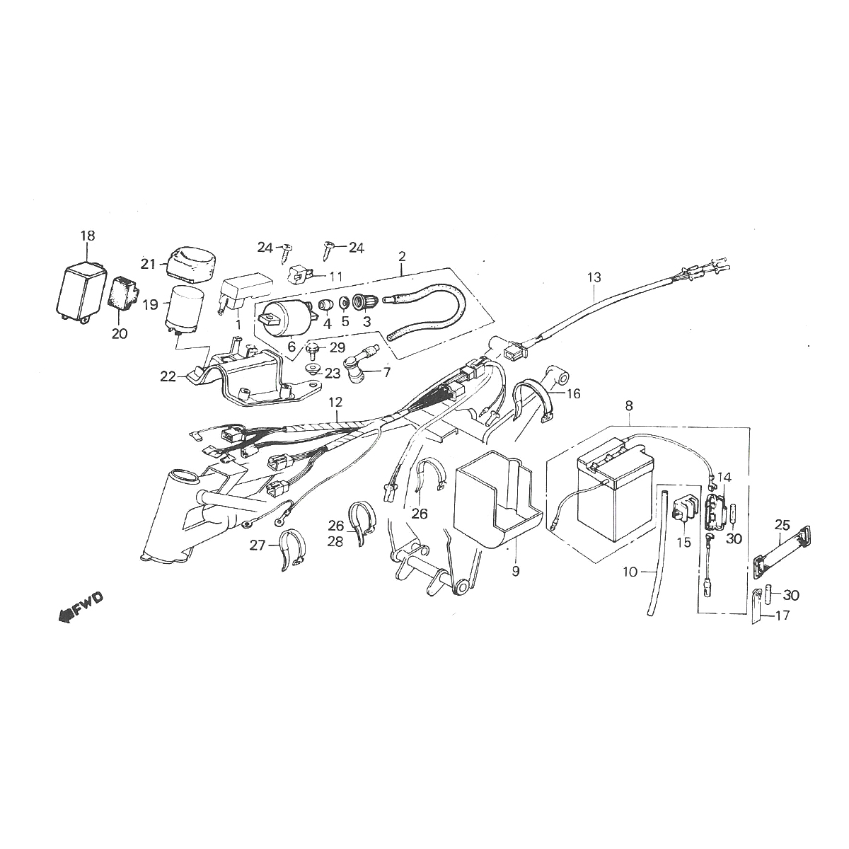 Kabelboom Honda MT50