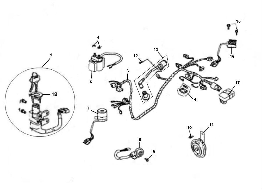 Kabelboom Viraggio Sensa 4-takt