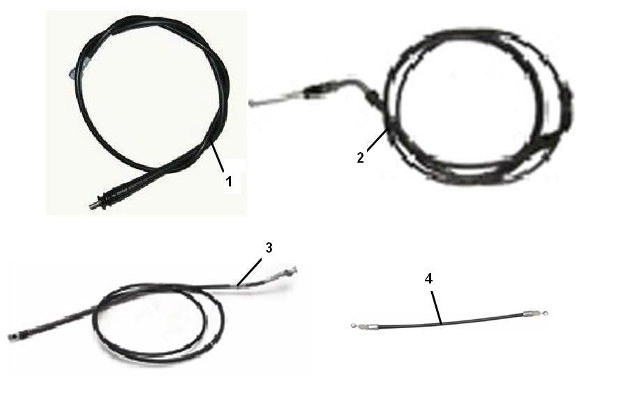 Remkabel - Gaskabel - Kilometertellerkabel Edwards Tomorrow VX50S 4-takt