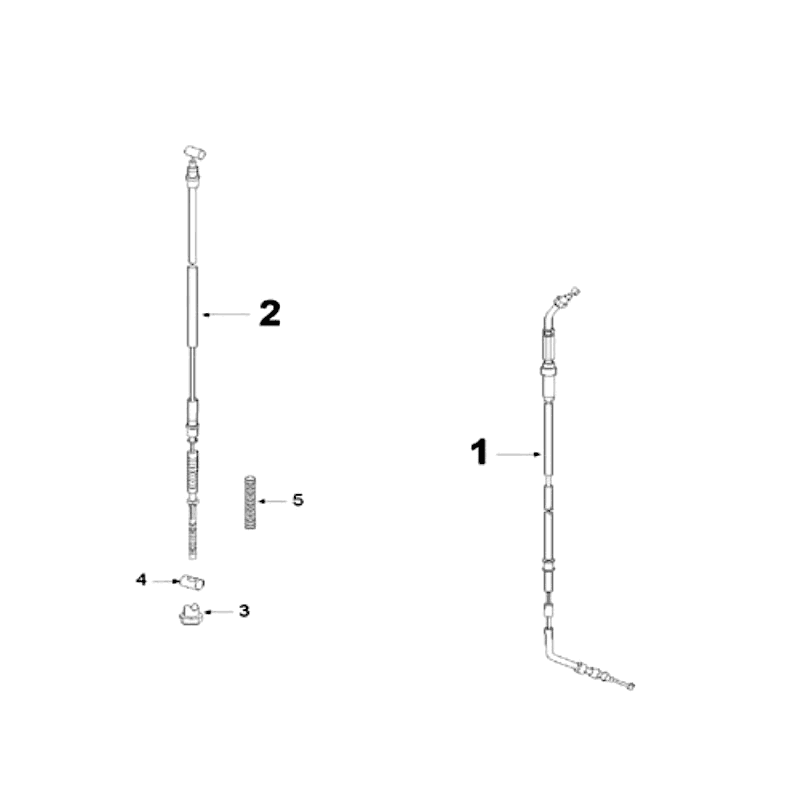 Kabels Peugeot V-Clic 50 4-takt AC Wit
