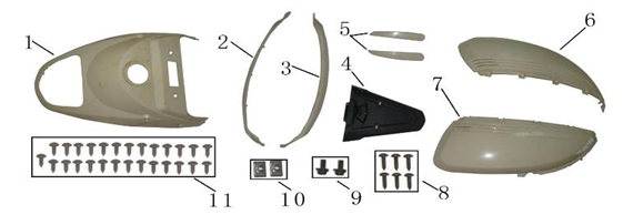 Kappen - Beplating achterzijde AGM Nano goud