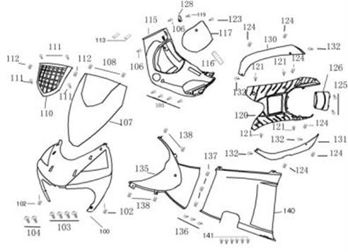 Kappen - Beplating Senzo SP zwart