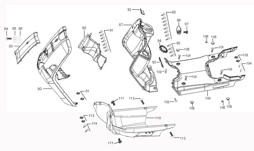 Kappen - Beplating voorzijde China Bee zwart