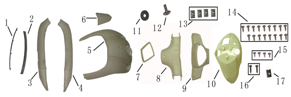 Kappen - Beplating voorzijde China Nano zilver