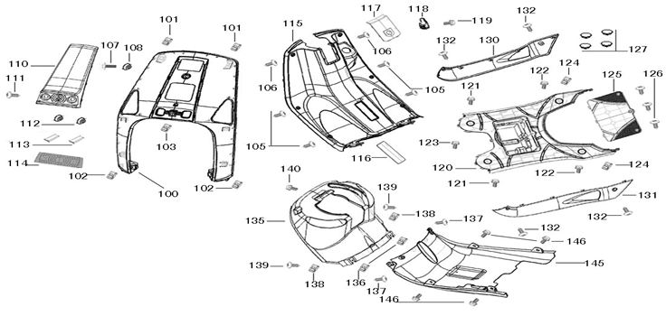Kappen - Beplating voorzijde Neco Lola creme grijs