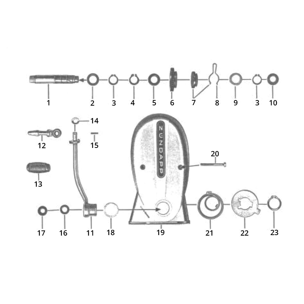 Kickstarterdeksel Zundapp GTS 50 517-39L0