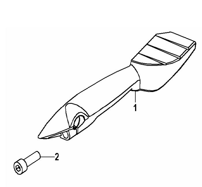 Kickstartpedaal Generic Ideo 50 2-takt wit 2010