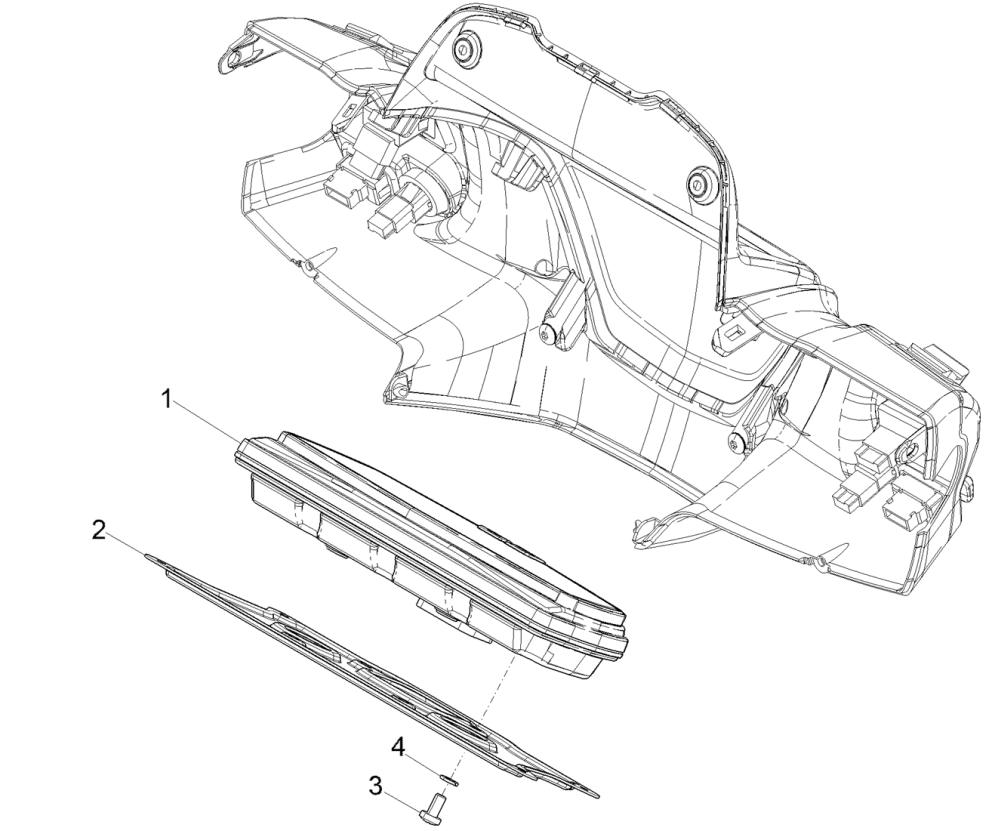 Kilometerteller - Cockpit Piaggio Medley 125 ABS Euro 5 2021-2022