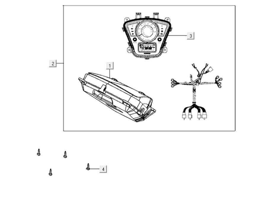 Kilometerteller - Cockpit - Kilometertellerkabel Kymco GTI 300i